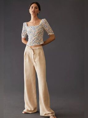 Anthropologie Favorite Daughter Square Neck Blouse - Size Medium